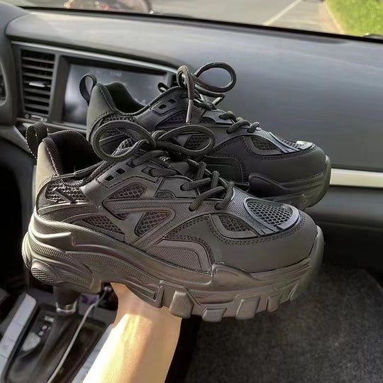 Damen Sportliche Sneakers mit atmungsaktiver Netzstruktur und rutschfester Sohle EB