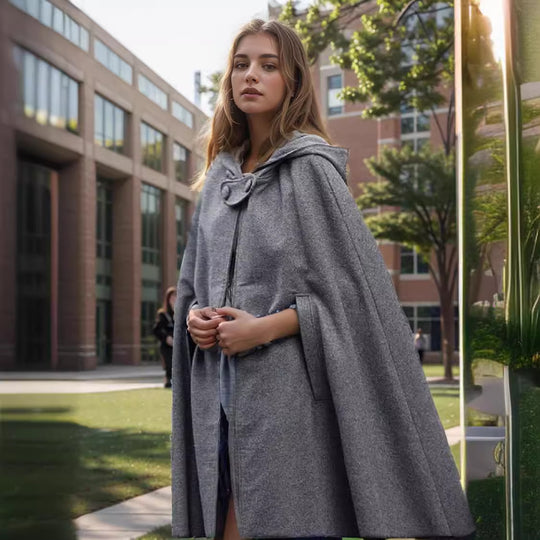 Damen Kapuzenumhang mit elegantem Schnitt EB