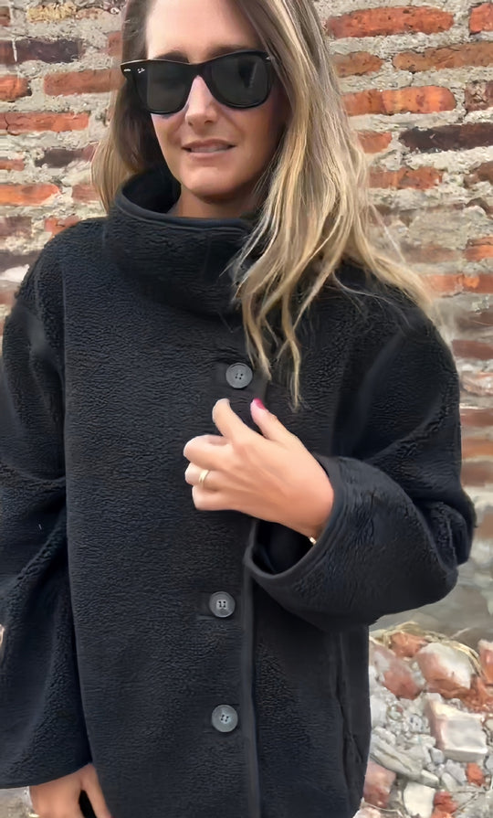 Damen lockere Fleecejacke EB