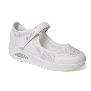 Damen bequeme und atmungsaktive Sneakers mit Klettverschluss EB
