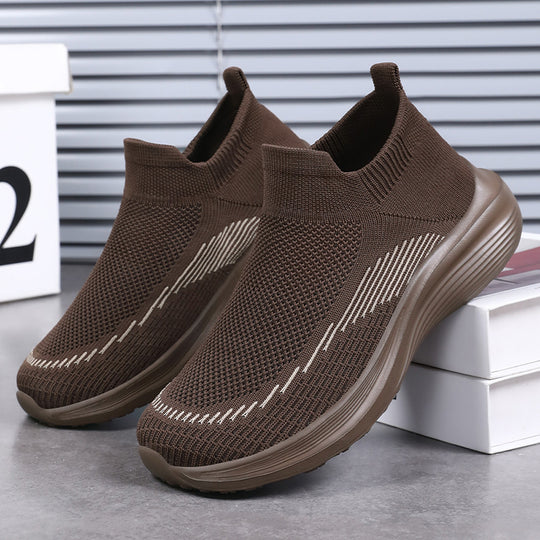 Damen Atmungsaktive und elastische Sneakers mit rutschfester Sohle EB