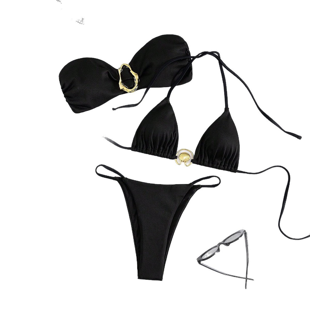 Damen Bikini mit raffiniertem Bandeau-Oberteil und höchstem Tragekomfort EB