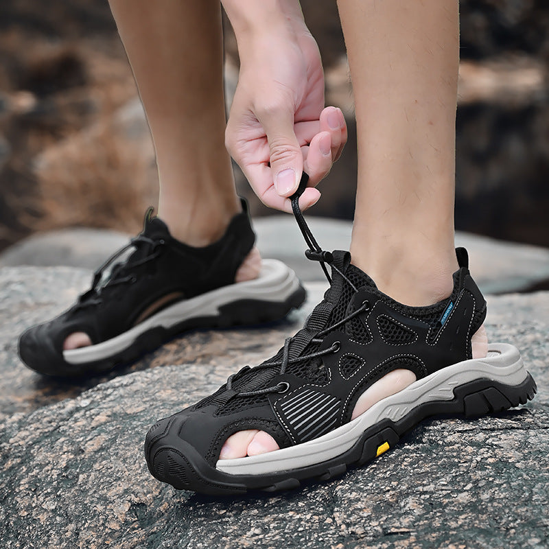 Damen Atmungsaktive Trekking Sandalen mit rutschfester Sohle EB