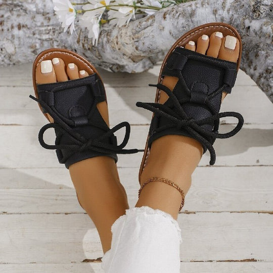 Damen Komfortable Sandalen mit verstellbarem Schnürsystem EB