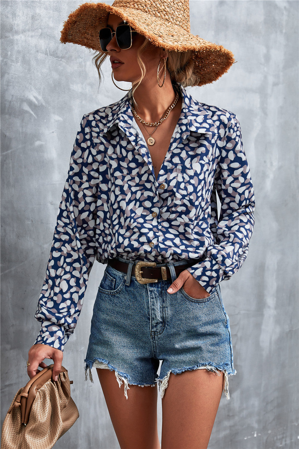 Damen Hemd im extravaganten Paisley-Design EB