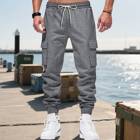 Herren Cargo-Hose mit elastischem Bund und praktischen Seitentaschen EB
