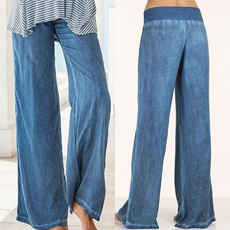 Damen lässige Weite Hose EB