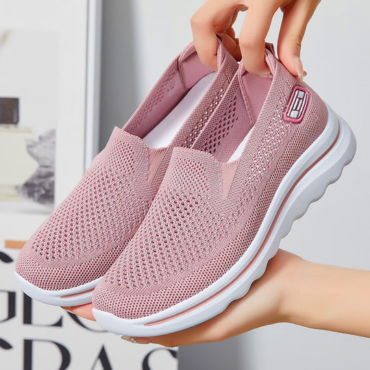 Damen Atmungsaktive Slip-On Sneakers mit komfortabeler Dämpfung EB
