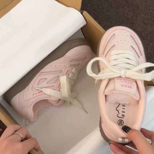 Damen Sportliche Lauf-Sneaker mit atmungsaktiver Mesh-Oberfläche und dämpfendem Sohlenprofil EB