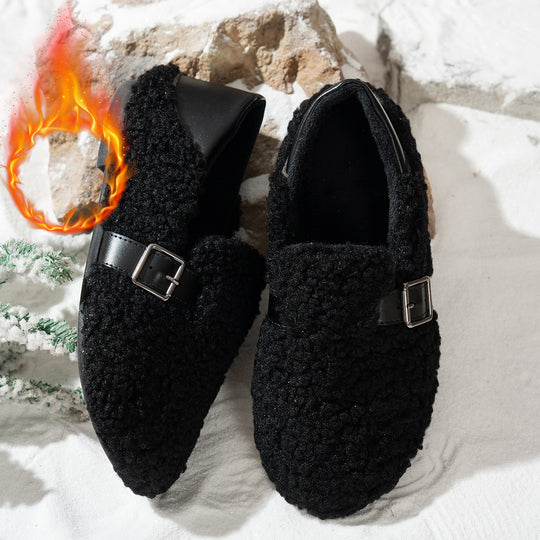 Damen Hausschuhe mit einem flauschigen Innenfutter EB