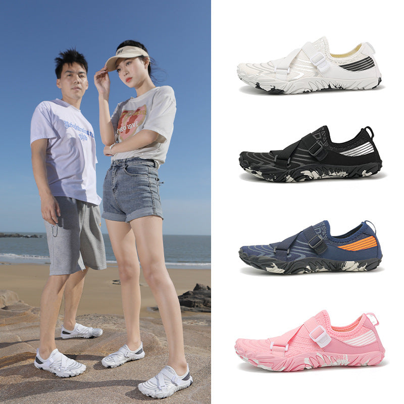 Damen Sportliche Aquafitness-Schuhe mit verstellbarem Gurt und rutschfester Sohle EB