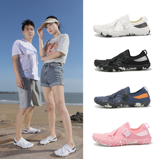 Damen Sportliche Aquafitness-Schuhe mit verstellbarem Gurt und rutschfester Sohle EB