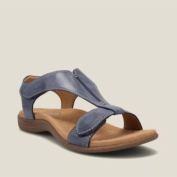 Damen Bequeme Sandalen mit anatomischem Fußbett und verstellbarem Riemendesign EB