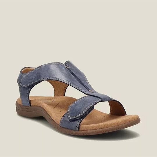 Damen Bequeme Sandalen mit anatomischem Fußbett und verstellbarem Riemendesign EB