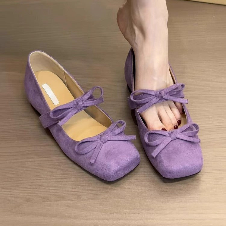 Damen Ballerinas mit elegantem Schleifen-Detail und bequemem Fußbett EB