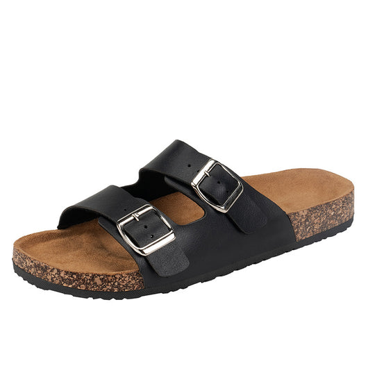 Damen Komfortable Sandalen mit verstellbaren Riemen und ergonomischem Fußbett EB