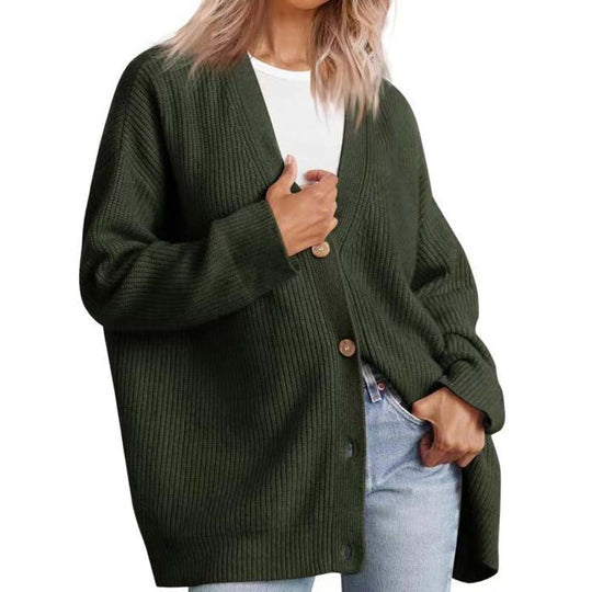 EB | Klassische Strick-Strickjacke für Alltag