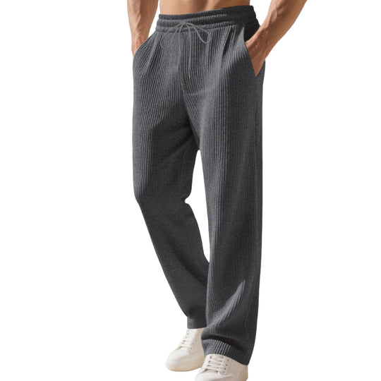 Herren Relaxed-Fit Strick-Jogginghose mit feiner Rippstruktur EB
