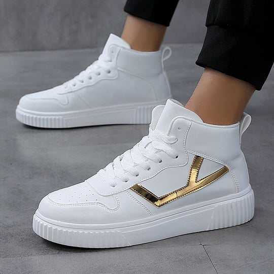 Damen Hochwertige High-Top Sneakers mit trendigem Design und komfortabler Sohle EB