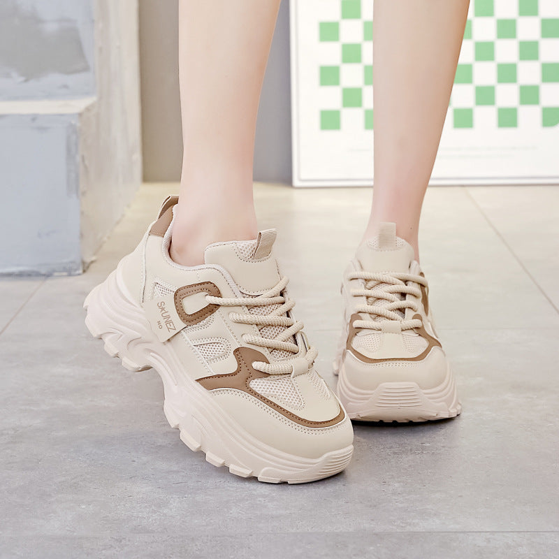 Damen Sportliche Chunky Sneakers mit ergonomischem Profil und rutschfester Sohle EB