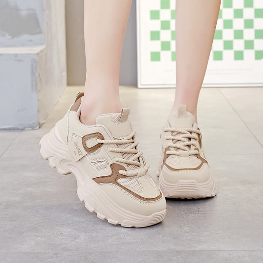 Damen Sportliche Chunky Sneakers mit ergonomischem Profil und rutschfester Sohle EB