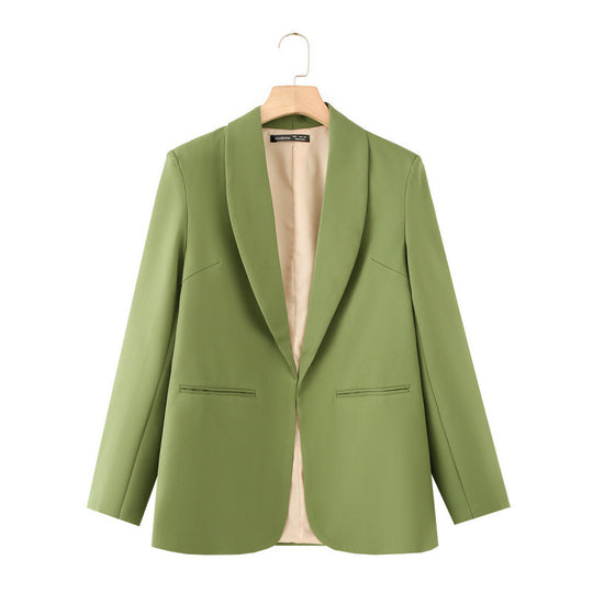 Damen eleganter Blazer mit einzigartigem Schnitt und Taschen EB