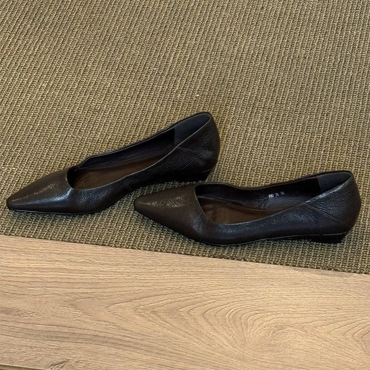 Damen elegante Ballerinas mit klassischem spitzen Design und bequemer Innensohle EB