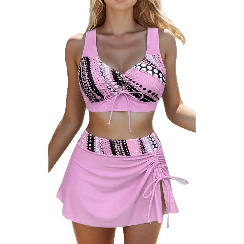 Damen Schwimmlatz mit knöpfbarem Rock EB