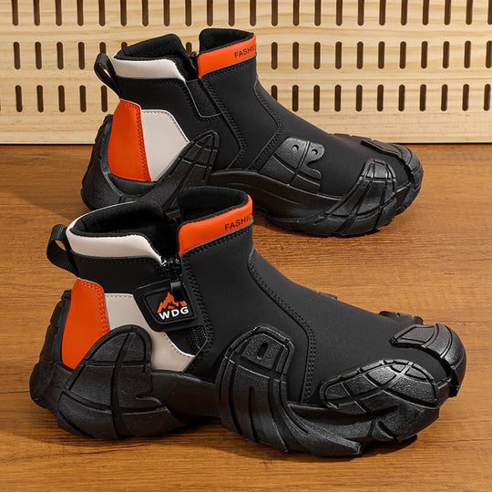 Damen modische wasserdichte Stiefeletten mit hohem Komfort und rutschfester Sohle EB