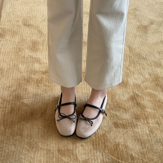 Damen Ballerinas im klassischen Vintage-Stil EB