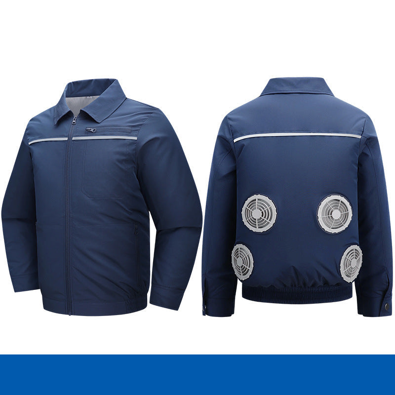 Herren nan atmungsaktive Kühljacke mit integrierten USB-Lüftern EB