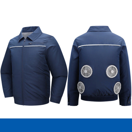 Herren nan atmungsaktive Kühljacke mit integrierten USB-Lüftern EB
