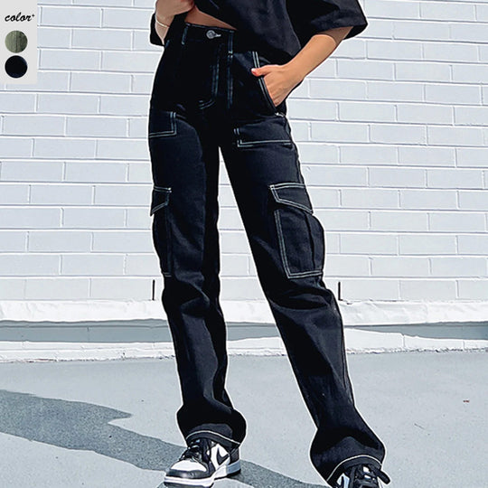Damen lässiges oversized T-Shirt mit Statement-Aufdruck EB