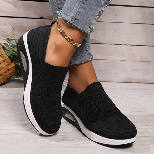 Damen Atmungsaktive Slip-On Sneakers mit erhöhtem Komfort EB
