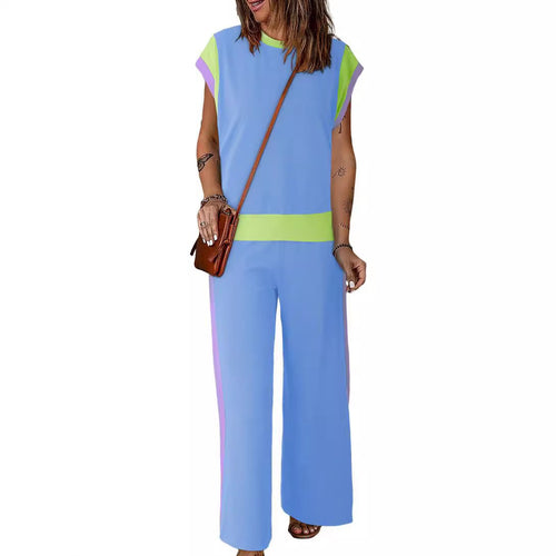 Damen Stylish Tracksuit mit modischen Farbkontrasten EB