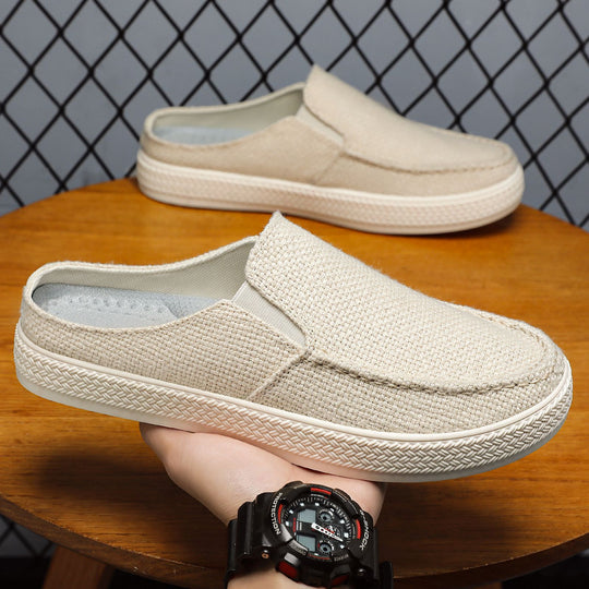 Damen Bequeme Clogs aus atmungsaktivem Gewebe mit elastischem Futter EB