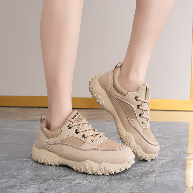 Damen trendige Sneaker mit robustem Profil und atmungsaktiver Obermaterialstruktur EB