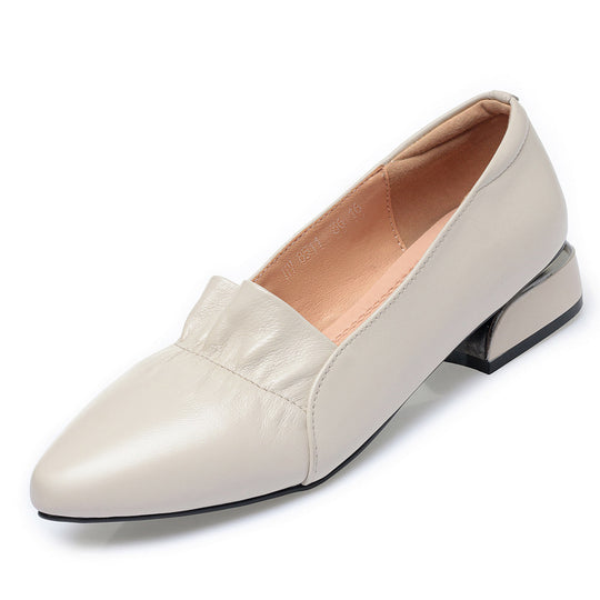 Damen Elegante Ballerinas mit elastischem Plateau und modischer Raffung EB