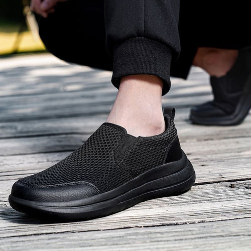 Damen Atmungsaktive Slip-On Sneakers mit weicher Sohle EB