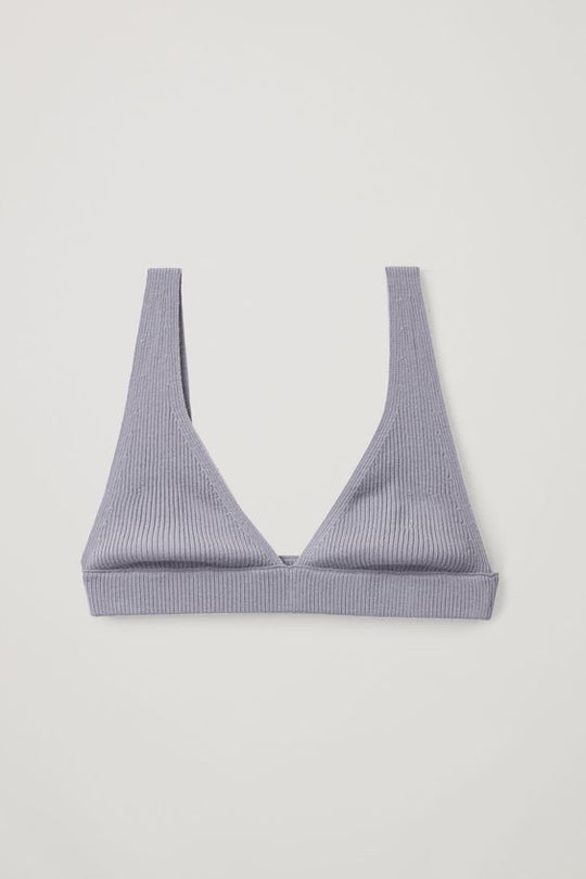 Damen Triangel-Bikini-Oberteil aus strukturiertem Stoff EB