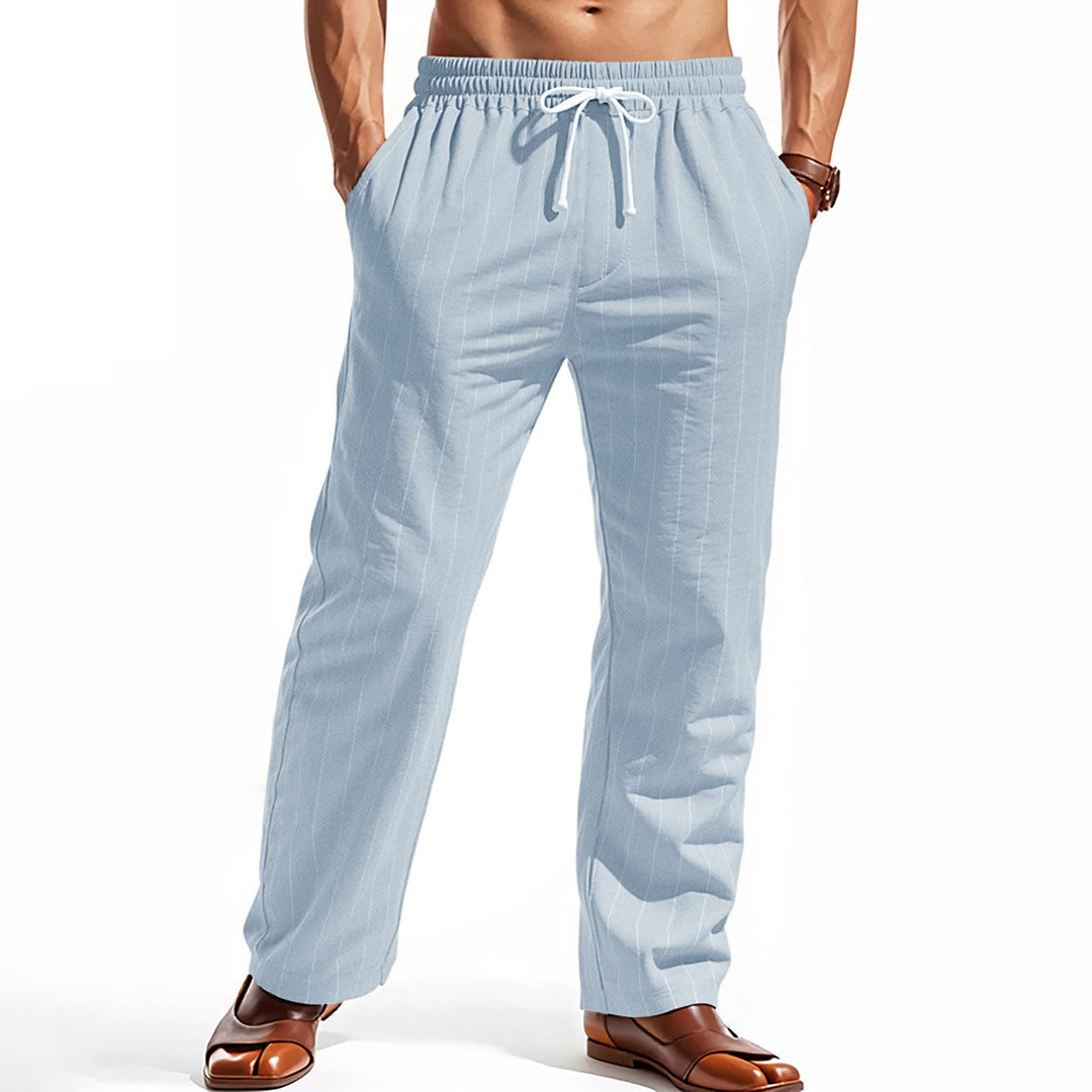 Herren komfortable Freizeithose mit gestreiftem Design EB