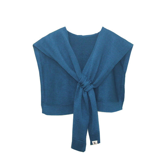 Damen modische Strickschal mit knoten Detail EB