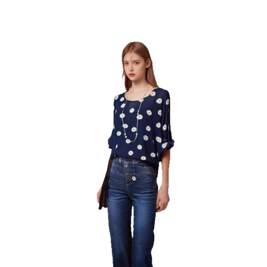 Damen Bluse mit floralem Muster aus luftiger Viskose EB