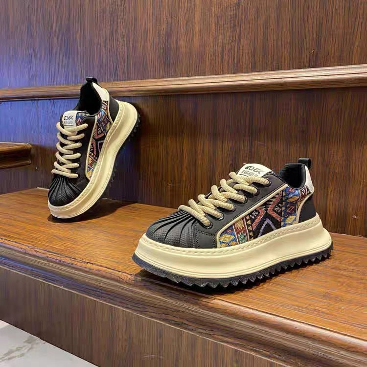 Damen modische Sneakers mit ethnischem Design und komfortabler Dämpfung EB