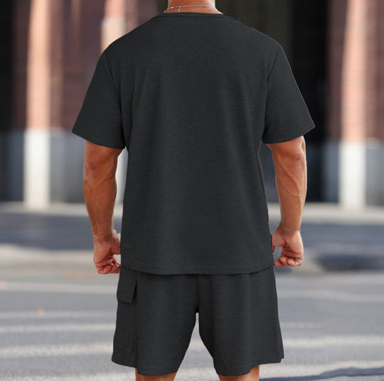 Herren lässiges Sport-Set mit praktischen Taschen und atmungsaktivem Gewebe EB