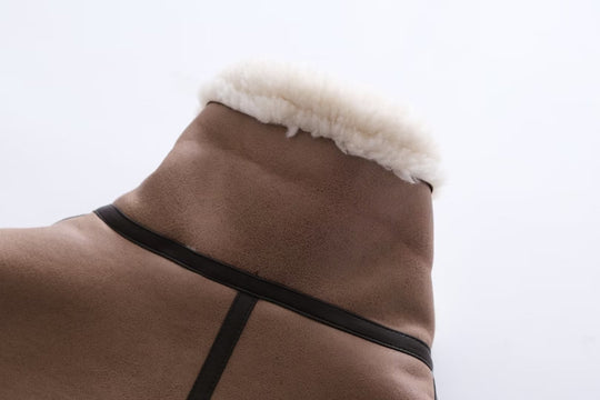 Damen modische Weste mit kuscheligem Innenfutter und eleganten Details EB