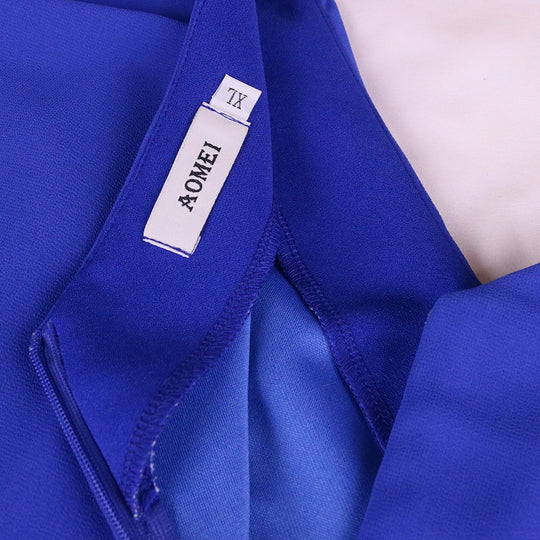 Damen figurbetontes Kleid mit eleganter Rüschendetail EB