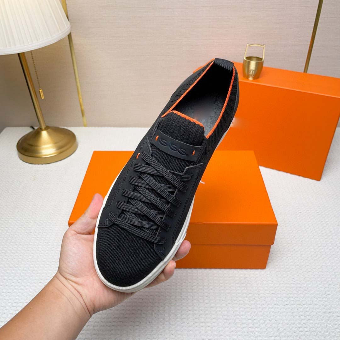 Damen Modische Sneaker mit atmungsaktiver Strick-Oberfläche und rutschfester Sohle EB