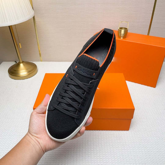 Damen Modische Sneaker mit atmungsaktiver Strick-Oberfläche und rutschfester Sohle EB