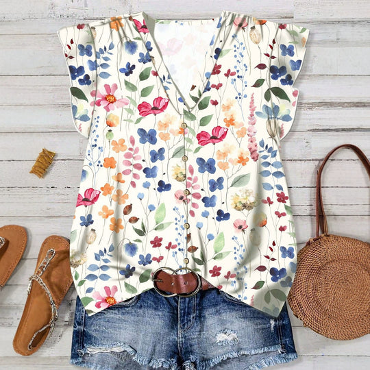 Damen Bluse mit floralem Muster EB